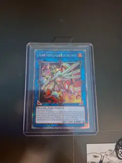 Yugioh Heavymetalfoes Electrumite RA04-EN292 Platinum Secret Rare 1st Near Mint - Image 1