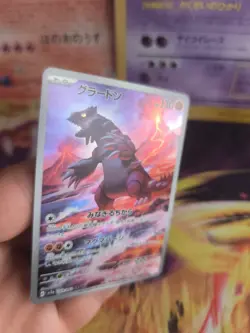 Pokemon Karte Card Holo Groudon Fullart Raging Surf Rare japanese NM - Image 2