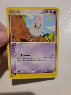 Spoink 73/97 (LP, Pokemon Card, EX Dragon, 2003, Psychic, Common) - Image 1