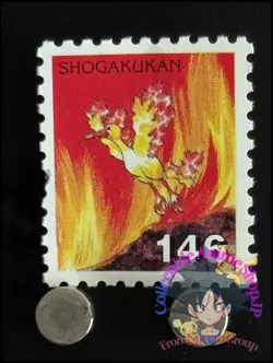 Moltres Pokemon Stamp Card Japanese Shogakukan Nintendo Game Anime TCG K - Image 1