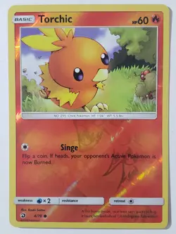 REVERSE HOLO Torchic 4/70 VLP / NM - Dragon Majesty Pokemon Card - Kouki Saitou - Image 1