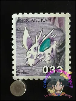 Nidorino Pokemon Stamp Card Japanese Shogakukan Nintendo Game Anime TCG K - Image 1