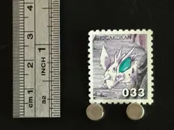 Nidorino Pokemon Stamp Card Japanese Shogakukan Nintendo Game Anime TCG K - Image 2