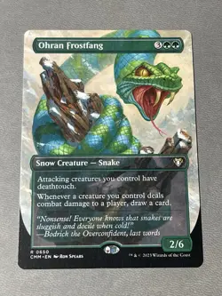 MTG Ohran Frostfang - Borderless NM-Mint Commander Masters - Image 1
