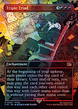 x1 Triple Triad - Foil - Borderless R MTG Final Fantasy M/NM, English - Image 1
