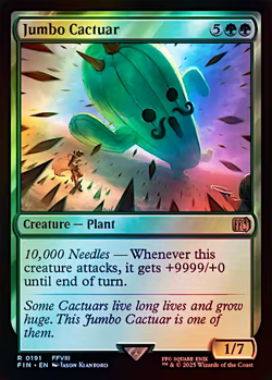 Jumbo Cactuar Final Fantasy Foil MTG NM Magic Card - Image 1