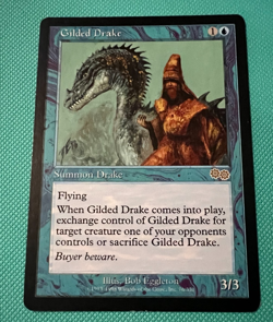 Gilded Drake - MTG - Urza's Saga - Magic the Gathering - Image 3