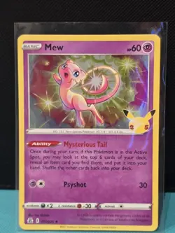 Pokemon 25th Anniversary Mew 011/025 Celebrations Holo - Image 1