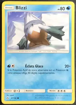 CARTE POKEMON Blizzi Ultra-Prisme 37/156 Excellent etat, jamais jouee - Image 1