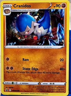 Pokemon TCG - Holo Cranidos SWSH274 - Black Star Promo 2022 - Image 1