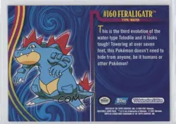 Feraligatr Topps Pokemon TV Animation Edition Johto League Champions #160 1bu3 - Image 2