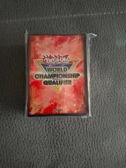 Yugioh WCQ World Championship Qualifier 2025 Sleeves Red UNUSED SEALED - Image 1