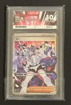 Pokemon TCG Eri 210/162 Temporal Forces Special Illustration Rare Card ACE 10 - Image 1