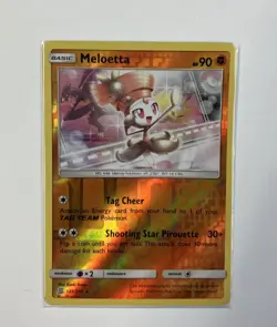 Pokemon Card Meloetta Unified Minds Reverse Holo Rare 123/236 Played - Image 1