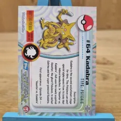 Kadabra #54 Topps Series 1 Blue Back Card Non Holo - Image 2