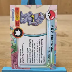 Machoke #57 Topps Series 1 Blue Back Card Non Holo - Image 2