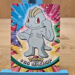 Machop #66 Topps Series 1 Blue Back Card Non Holo - Image 1