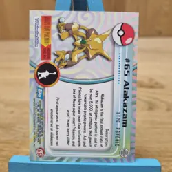 Alakazam #65 Topps Series 1 Blue Back Card Non Holo - Image 2