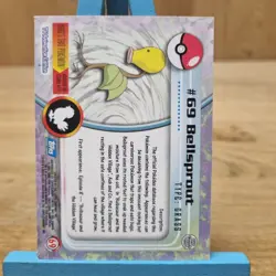 Bellsprout #69 Topps Series 1 Blue Back Card Non Holo - Image 2