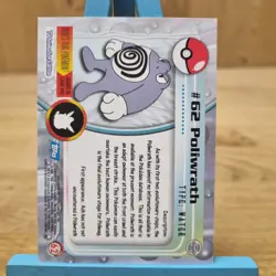 Poliwrath #62 Topps Series 1 Blue Back Card Non Holo - Image 2