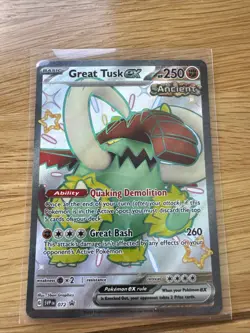 Great Tusk EX 072 Black Star Promo Pokemon Card TCG Near Mint/Mint - Image 1