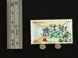 Nidoking Nidoqueen Rhydon Pokemon Stamp Card Japanese Shogakukan Nintendo TCG L - Image 2
