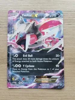 Pokemon Yveltal EX XY150 Black Star Promo Card Near Mint Condition - Image 1