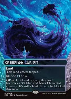 [MTG] Creeping Tar Pit (Showcase) (0009) (EOS) NM - Image 1