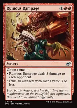 [MTG] Ruinous Rampage (Foil) (0158) (EOE) NM - Image 1
