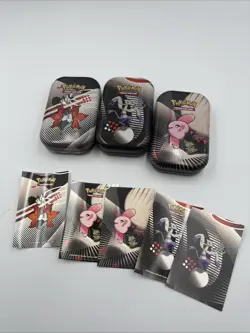 Pokemon Black Bolt & White Flare Empty Mini Tins - x 3 - Image 1