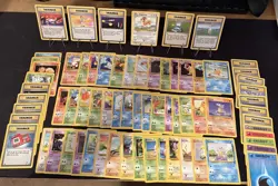 Pokemon Base Set 2 Part Complete Set No Dupes rares uncommon commons - Image 1