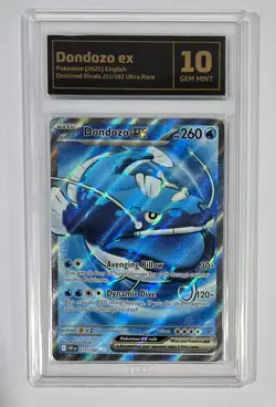 Pokemon Slab: Dondozo ex - 211/182 - DRI - Graded TCG Gem Mint 10 - Image 1