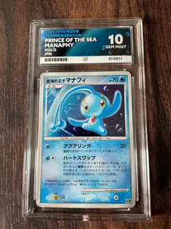 Pokemon Prince Of The Sea Manaphy Holo 10th Movie Japanese Promo 2007 Ace 10 - Image 1