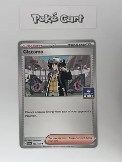 Pokemon Asia Exclusive Giacomo Gym Promo Stamped 182/193 - Image 1