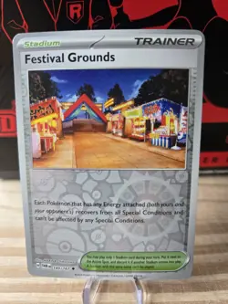 149/167 FESTIVAL GROUNDS REVERSE HOLO TWILIGHT MASQUERADE POKEMON CARD - Image 1