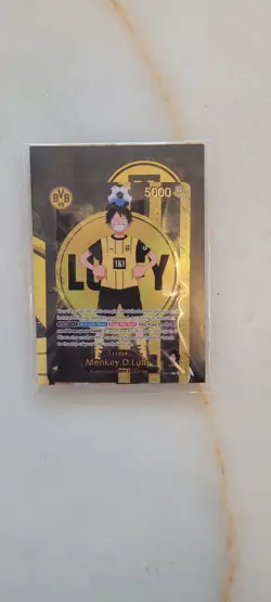 One Piece X BvB Borussia Dortmund Monkey D.Luffy Promo Card St13-003 Tcg Sealed - Image 1