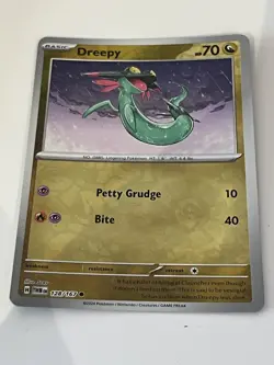 Pokemon Card Dreepy Twilight Masquerade Reverse Holo 128/167 Near Mint - Image 1