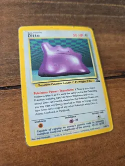 1999 Pokemon Card - 1st Edition Ditto Fossil 18/62 *RARE* - Image 2