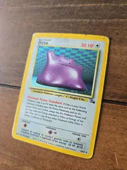 1999 Pokemon Card - 1st Edition Ditto Fossil 18/62 *RARE* - Image 3