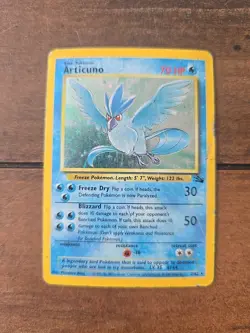 1999 Pokemon Card Articuno 2/62 1st Edition Fossil Unlimited Holo Rare Wizard - Image 1