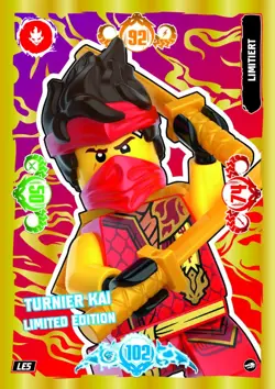 LEGO Ninjago Serie 10 Trading Card LE05 - Turnier Kai - Limitierte Karte - Image 1