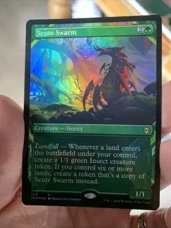 1x SCUTE SWARM - Showcase Zendikar - MTG - Magic the Gathering FOIL - Image 1