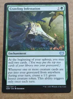MTG Magic the Gathering Crawling Infestation 193 Innistrad Crimson Vow - Image 1