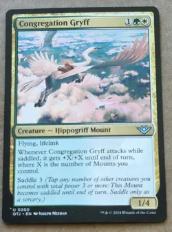 Congregation Gryff Uncommon MtG Outlaws of Thunder Junction - Image 1