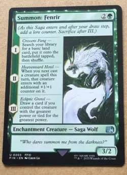 Summon Fenrir 203 FIN MTG Magic the Gathering - Image 1
