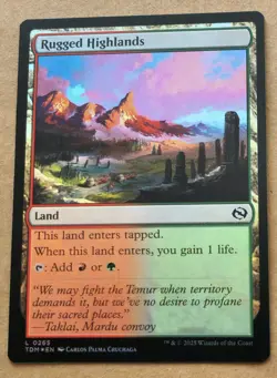 Rugged Highlands Foil TDM MTG 0265 Pack Fresh - Image 1