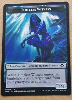Timeless Witness Token MTG Modern Horizons 2 Token 005/021 - Image 1