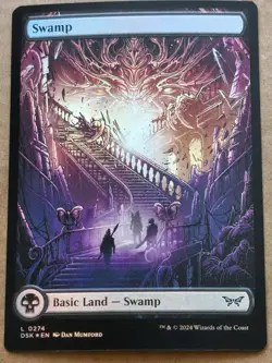 MTG Duskmourn House of Horror Swamp Full Art Foil 0274 - Image 1