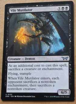 MTG Duskmourn House of Horror Vile Mutilator 0122 - Image 1
