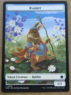 Rabbit Soldier Token MTG 0005/0006 - Image 1